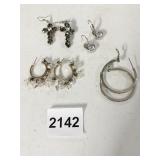 PIERCED EARRINGS RHINESTONES