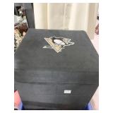MICRO FLEECE PENGUINS STORAGE OTTOMAN