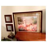 HOME INTERIOR PICTURE AND MIRRORED SCONCE