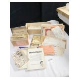 LICENSE PLATE, SM RADIO, MAGNIFIER GLASSES,