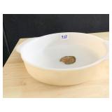 COPPER TINT OVENWARE NEW PAN W/ PAPER LABEL