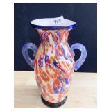 ART GLASS APPLIED HANDEL VASE 11X7.5