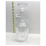 LEAD CRYSTAL CLEAR CUT GLASS DECANTER