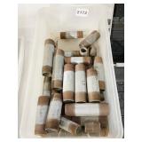 STEEL THREADED GAS PIPE IN BIN