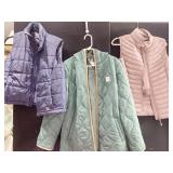 SUSAN GRAVER GREEN JACKET AND TWO VESTS SIZE