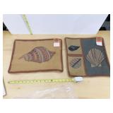 2 TAPESTRY WOOLEN NEEDLEPOINT PILLOW COVERS,