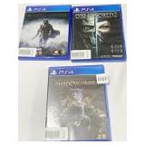 3 PS 4 GAMES SHADOW OF WAR SHADOW OF MORDOR,
