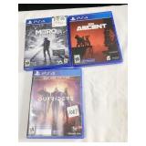 3 PS 4 GAMES METRO EXODUS THE ASCENT, OUTRIDERS