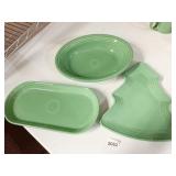 FIESTA TREE PLATE, OVAL BOWL 10", 12" PLATTER