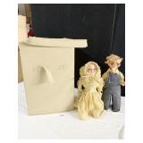 DOLLS WEIGHTED PEOPLE, STORAGE BOX CLOTH