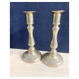 BRASS CANDLE STICKS 7" H