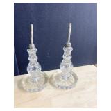 CRYSTAL LAMPS NO WIRING 12" H