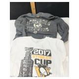 2017 STANLEY CUP T SHIRT AND PENGUIN SHIRT