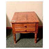 SQUARE 2 DRAWER END TABLE