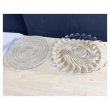 GLASS SERVING TRAYS