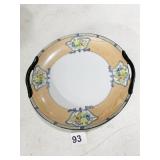DOUBLE HANDLED NORITAKE PLATE HAND PAINTED