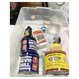 NEVER DULL BRASS CLEANER AND TOTE W/LID