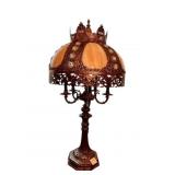 HOLLYWOOD REGENCY LARGE ORNATE CANDELABRA LAMP