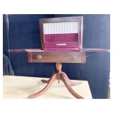 UNIQUE FLIP TOP SILVEWARE STORAGE SIDE TABLE WITH