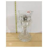 CRYSTAL BOUDOIR LAMP WITH CRYSTAL PRISMS