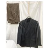 VINTAGE WOOL SLACKS AND DOUBLE BREAST SUIT