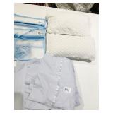 2 AIR PILLOW SHEETS TWIN SIZE LIGHT BLUE