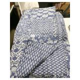 BLUE AND WHITE COMFORTER 68X96 BED COMFORTER
