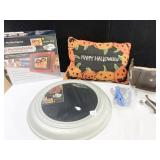 HALLOWEEN PILLOW, BEVELED ROUND MIRROR, MEMORY