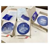 3 BING AND GRONDAL PLATES IN BOXES