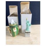 TRINKET BOXES GOLF CLUBS & STATUE OF LIBERTY