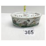 VINTAGE INCENSE DISH HAND PAINTED