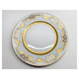 LIMOGES ROSES AND GOLD PAINTED PLATE
