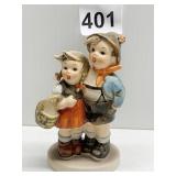 GOEBEL BOY & GIRL WITH BASKET FIGURINE