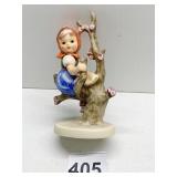 GOEBEL GIRL SITTING IN TREE FIGURINE