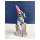 TOM CLARK "SPOCK" GNOME 1981 HAND SIGNED, 7" H