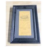WELLS FARGO FREIGHT BILL OCT. 27, 1882, FRAMED 14