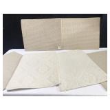 WOOL/POLYPROPYLENE CARPET SWATCHES (6)