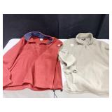 OLD NAVY RED PULLOVER SIZE L AND TAN CROFT &