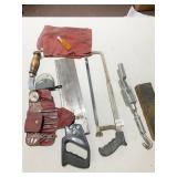 SAWS, CARPET KNIFE, TOOLS ETC.