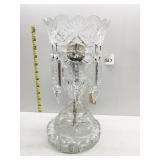 ANTIQUE 19TH CENTURY CUT GLASS LUSTRICS CRYSTAL