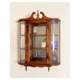 WOOD HANGING SMALL CURIO CABINET