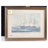 LITHOGRAPH - CLIPPER SHIP NIGHTINGALE C. PARSONS