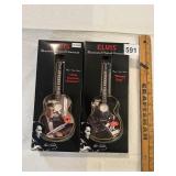 2 ELVIS MUSICAL ORNAMENTS IN OB