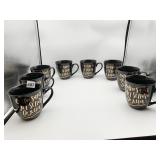 NEW GROUP OF 8 COFFEE MUGS $9 APIECE