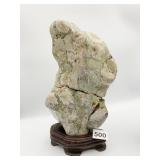 SUISEKI STONE CALLED WATER STONE - ON WOOD