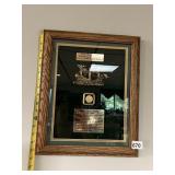 Admiral Gardner 1792 to 1809 with COA framed coin