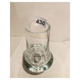 4 MOUTH BLOWN GLASSES