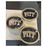 THREE STACKS OF NEW PITT OVAL PLATES 150 TOTAL