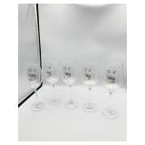 IS IT FRIDAY YET 5 NEW WINE GLASSES