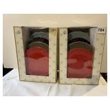 TWO SETS OF APPETIZER PLATES SOLD BY TARGET